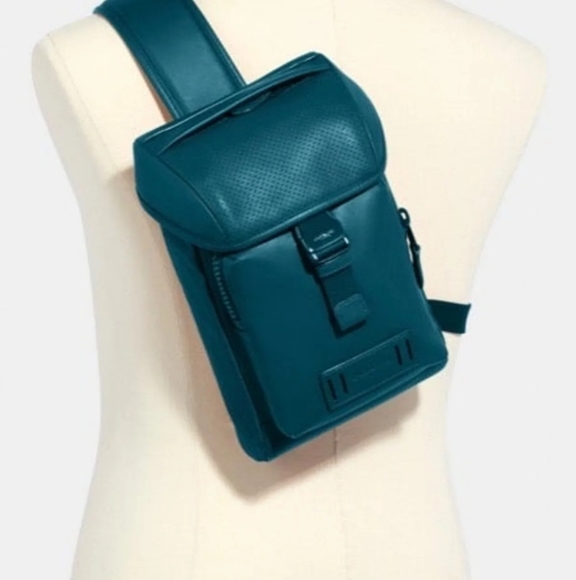 Coach Mini Ranger sling leather backpack